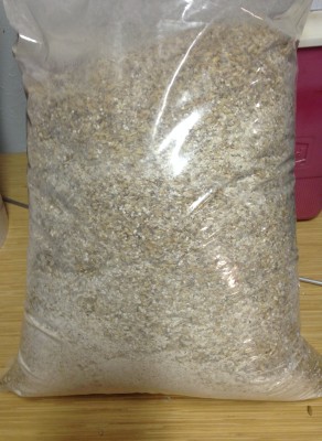 Plastic bag of grain